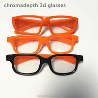 Lunettes 3D Rpkj ChromaDepth Shutter pour le dessin des enfants, en carton jetable, vente en gros, taille d'écran virtuel de 50 à 80 pouces
