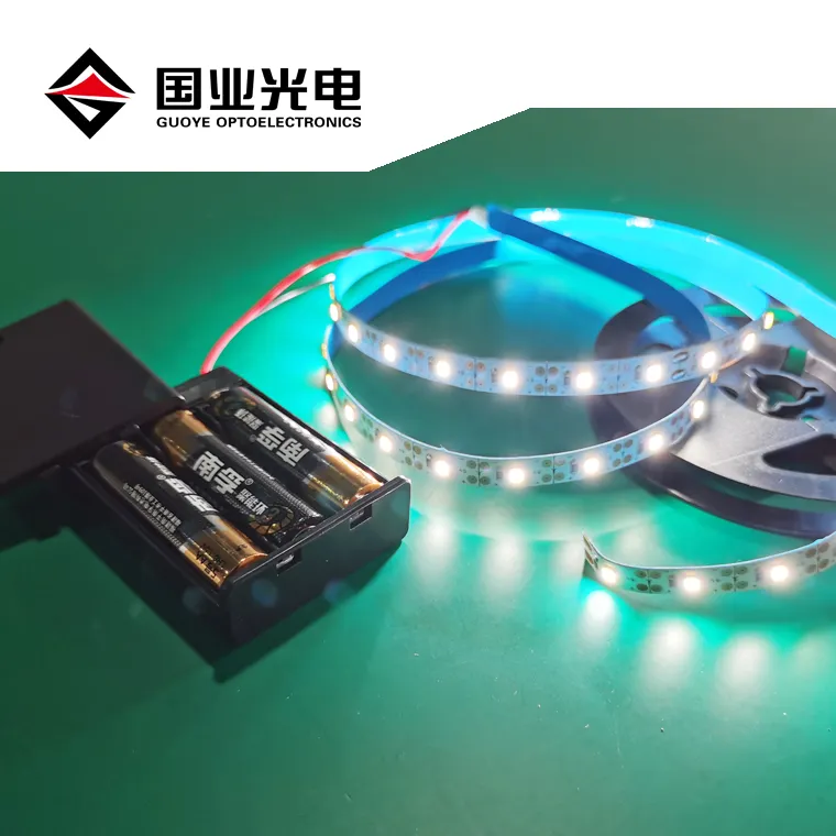 Factory 3V 4.5V 5V 6V Direct Battery Powered Operated Led Light With 3528 2835 Smd 1m 2m Strip For Hotel Market Lighting