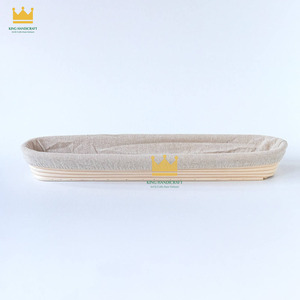 Handmade Oval Rattan Banneton Proofing <b>Basket</b> Sourdough <b>Bread</b> Baking <b>Basket</b> Wholesale Artisan Baker Tools Pack - Product Image 3