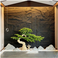 Décoration extérieure en pierre champignon imperméable de style moderne, vente en gros de panneau mural en polyuréthane PU pour la cuisine, la salle à manger et l'hôtel