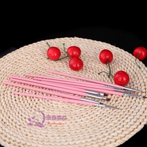 Kit de stylos de nail art français pour photothérapie, pinceaux à cristaux sculptés, pour dessin de lignes, liner à virole nylon ondulée, kit de manucure professionnel - Product Image 2