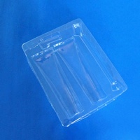 Plateau intérieur thermoformé sous vide en PVC transparent écologique personnalisé pour emballage cosmétique, assiettes et bols en plastique