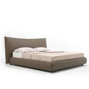 AOMISI CASA Italiano importado tecido cama luz luxo moderno tecido cama atmosférica high-end cama de tecido duplo