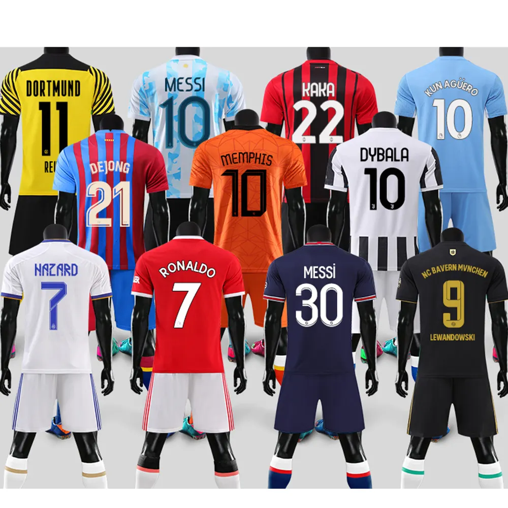 Manufacturer Wholesale Custom Thailand Quality Football Shirt Quick Dry Soccer Jersey Soccer Uniform Football Jersey