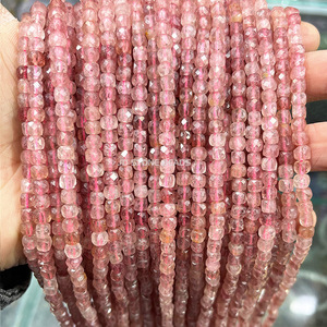 4มม. ส่งตรงจากโรงงานบล็อกคริสตัลอาเกตลูกปัดหลวมเครื่องประดับ DIY สร้อยคอกำไลกึ่งสำเร็จรูปโปร - Product Image 2