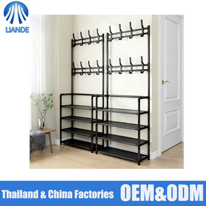 رف أحذية متعدد الوظائف قابل للفصل وعصري ومتين ومحمول ومقاوم للماء مصنوع من الفولاذ لغرفة المعيشة والمستودعات - Product Image 2