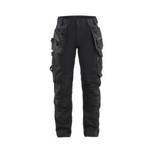 BLAKLADER - 713218329900D19 Women’s Craftsman <b>trousers</b> with <b>stretch</b> <b>Black</b> - EAN 7330509924471 WORK <b>TROUSERS</b> DENIM WORK <b>TROUSERS</b> - Product Image 4