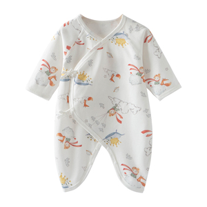 Camisa de Manga Larga de Algodón Transpirable de Alta Calidad con Lazo Delantero para Bebés, Ropa de Verano - Product Image 4