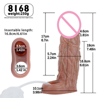 SXXY Manchon réaliste pour pénis avec fonction d'éjaculation, Godemiché creux réaliste avec fonction de jet de liquide pour l'agrandissement masculin, Sex Shop