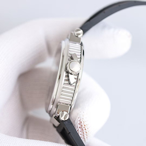 Luxury New Style Steel Case White Dial Black Rubber Strap Luminous Waterproof Automatic Sapphire Crystal Mens Mechanical Watch - Product Image 4