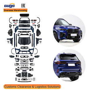 ชุดแต่ง GUGO X5M F15 สำหรับ BMW X5 ปี 2014 - <span class=keywords><strong>2018</strong></span> ให้เป็นรุ่นปี 2023+ สไตล์ G05 X5M ประกอบด้วยกันชนหน้า กระจังหน้า สเกิร์ตข้าง อุปกรณ์ตกแต่ง Facelift - Product Image 1