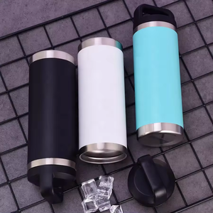 กระติกน้ำสแตนเลส เก็บความร้อน/เย็นได้นาน 6-12 ชั่วโมง ผนังสองชั้นสุญญากาศ ป้องกันการรั่วซึม ดีไซน์หูจับ สำหรับเป็นของขวัญ - Product Image 5