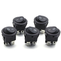 KCD1-2 4 pin Rond interrupteurs à bascule on off commutateur 6A 250V 10A 125V