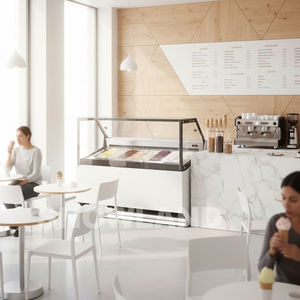 9 Casseroles Présentoir à Crème Glacée Italienne Réfrigérateur Gelato Ice Cream Réfrigérateur Congélateur Ice Cream Showcase - Product Image 6