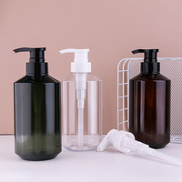 Bouteilles de shampooing étiquettes 500ml vide rechargeable en plastique presse bouteille corps savon shampooing revitalisant main savon hôtel