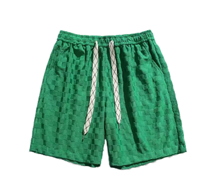 Shorts d'été pour hommes, style hip-hop, 100% coton, décontractés, grandes tailles, personnalisables, <span class=keywords><strong>avec</strong></span> cordon de serrage, taille mi-haute, imprimés, en tissu peigné - Product Image 1