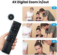 Webcam tout-en-un avec zoom 4X, 4K, USB, cadrage automatique, pour réunions en ligne, diffusion en direct et conférences