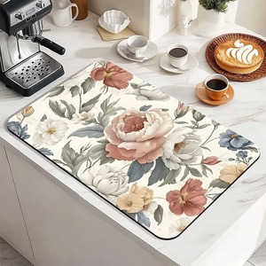 Diatomaceous Earth Kitchen Countertop <b>Mat</b> Rectangle Absorbent Coffee Machine <b>Bar</b> <b>Mat</b> Heat Insulating Placemat - Product Image 4