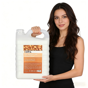 Shampooing et après-<span class=keywords><strong>shampoing</strong></span> pour cheveux à l'huile d'<span class=keywords><strong>amande</strong></span> naturelle sans sulfate ni parabène, marque privée KUPA, 5L, hydratation efficace - Product Image 1