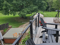 Balustrade en câble métallique Reilbu pour balcon extérieur, escalier intérieur, terrasse