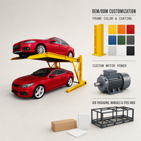 Plateforme élévatrice modulaire inclinable à faible coût avec installation par boulons pour les ateliers de detailing automobile