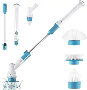 3 In 1 Electric Spin Power 1800 Mah Brush Scrubber 360 Waterproof Cordless Tub Scrubber Multi-purpose Cleaning Brush