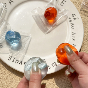 Balle anti-stress artisanale en TPR, jouet à presser pour soulager l'irritabilité et le stress, à rebond rapide pour enfants et adultes - Product Image 3
