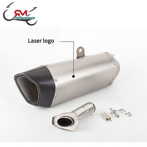 Silencieux d'échappement universel, 51mm, en carbone, pour <span class=keywords><strong>Moto</strong></span> <span class=keywords><strong>Z750</strong></span>, CB400, ER6N, livraison gratuite - Product Image 4