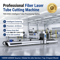 Mesin Pemotong Laser Serat Tabung CNC Otomatis 6m 9m 6000W Raycus Pemotong Laser Pipa Logam
