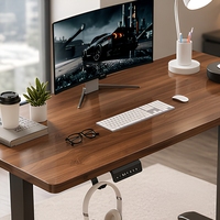 Offre Spéciale : Bureau Exécutif en Bois pour Espace de Travail Moderne, Bureau Électrique à Hauteur Réglable – Direct Usine