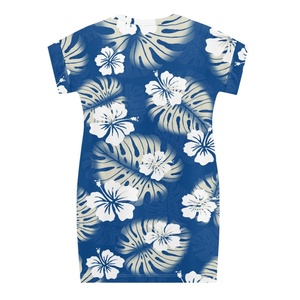 Los mejores sitios de comercio electrónico chino, hojas de palma polinesias, vestidos casuales de diseñador con estampado personalizado para mujer - Product Image 6
