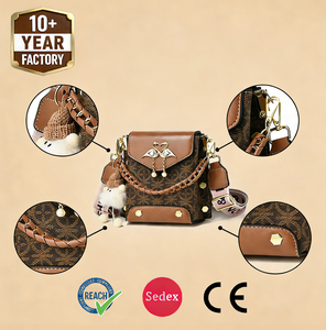 Sac à bandoulière carré mini exquis ZP8182, sac à main vintage mignon avec ruban, sac à bandoulière imperméable en PU pour femme, idéal pour l'été - Product Image 2