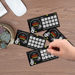 Tarjetas de Descuento Raspables con Múltiples Capas, Impresión Digital, Diseño Gratuito, Muestras Personalizadas, Tarjeta Raspable para Compras - Product Image 5