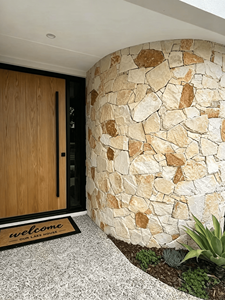 Pierre naturelle aléatoire en vrac, granit jaune-or, pierre culturelle pour façade extérieure de villa, mur d'accentuation intérieur, mur de soutènement - Product Image 2