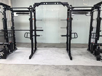 Máquina de gimnasio de acero multifuncional comercial Power Squat Rack Cable Crossover Lat Pulldown Culturismo Entrenamiento de fuerza Pin