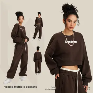 Customized Hot Girls Hoodless Sportswear Wholesale Blank Design Logo Women's Hoodies
