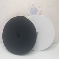 Largeur 1/1,5/2/2,5/3/4/5 cm, bande élastique tressée en maille douce de couleur blanche/noire pour la couture, accessoires de vêtement