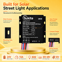 Contrôleur solaire MPPT 2480 Sukite convivial pour éclairage public à énergie solaire avec capteur pour projet d'éclairage de rue