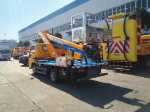 Iu ट्रक 23 मीटर घुड़सवार हवाई लिफ्ट प्लेटफॉर्म फैक्ट्री की कीमत टेलीस्कोपिक बूम लिफ्ट हवाई कार्य मंच - Product Image 5