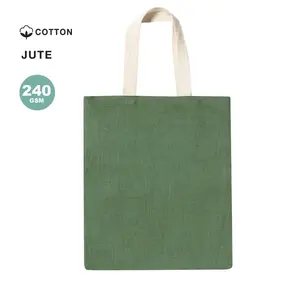 Borsa in juta e cotone naturale, merchandising sostenibile - Product Image 3