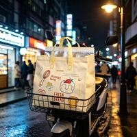 Sac de livraison isotherme réutilisable écologique en non-tissé pour repas chauds/froids, restauration, isolation de 4 à 6 heures