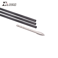 Pointes de flèches de tir à l'arc personnalisées en acier inoxydable avec points de rupture, ID 4,2 mm, 100-120 grain