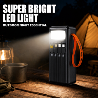 Nouvelle batterie externe haute capacité 80000mAh, charge rapide PD22.5W, affichage numérique, chargeur universel à 4 sorties USB pour les voyages
