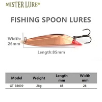 MISTER LURE – cuillère de pêche à la truite SB039 28g 85mm, leurre de pêche 1 oz