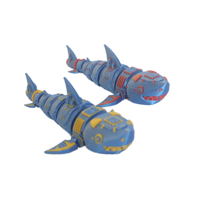 Modelo de Tiburón Impreso en 3D, Diseño OEM, Juguete de Escritorio de Plástico Pequeño y Móvil, con Diseño Personalizado de Fábrica, Divertido para la Oficina - Product Image 2