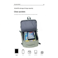 Mochila Ultraligera Impermeable de Oxford con Compartimento Independiente para Zapatos, 3 en 1, Transpirable con Diseño de Panal y Múltiples Bolsillos para Portátil
