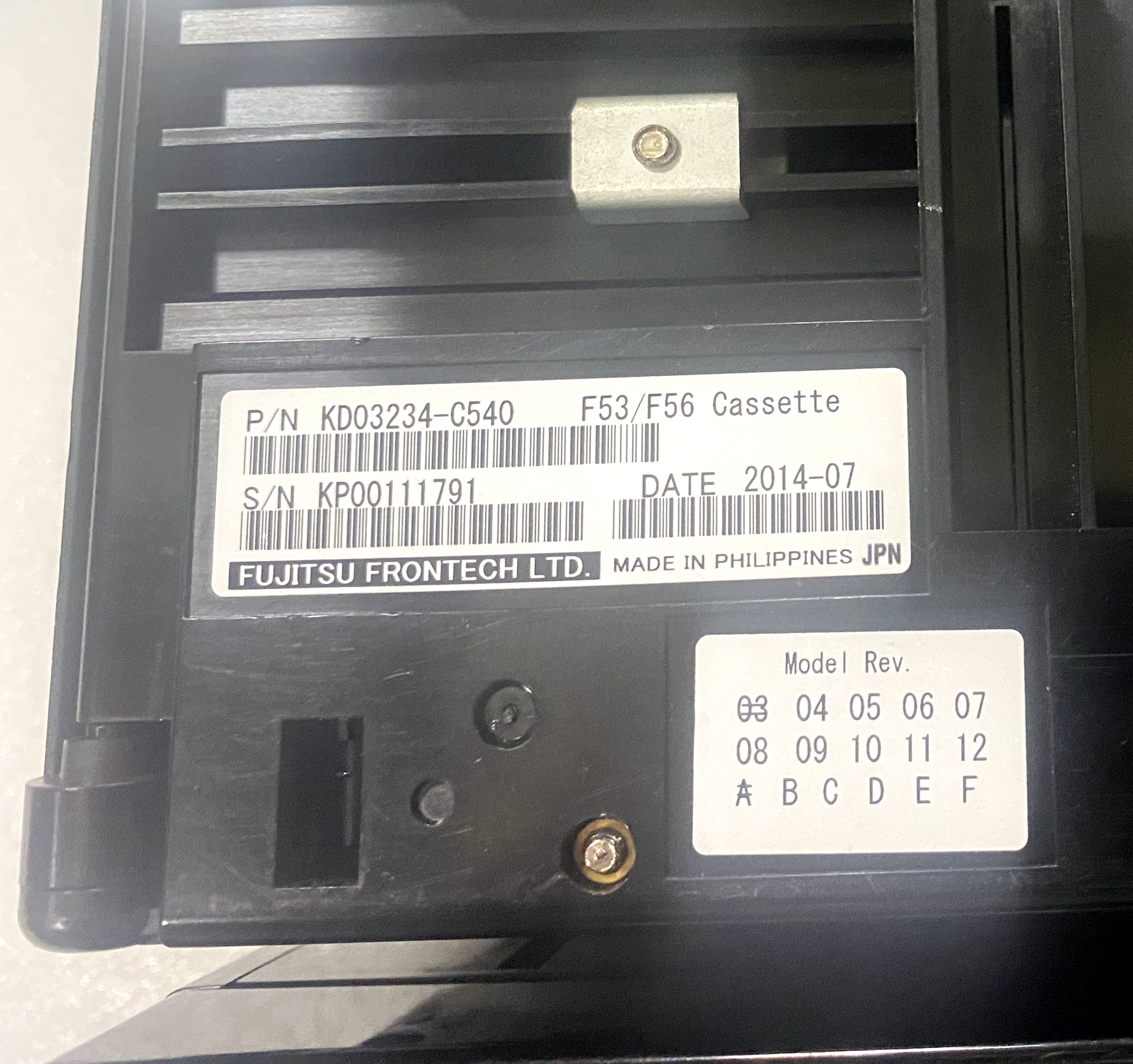 ジャンク　FUJITSU 周辺機器 Fujitsu F53/F56 Cassette KD03234-C540 - New Parts for Currency