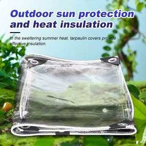 Telone <span class=keywords><strong>Trasparente</strong></span> <span class=keywords><strong>in</strong></span> <span class=keywords><strong>PVC</strong></span> Resistente all'Acqua, Antistrappo e Antiusura di Peso Medio per Uso Esterno - Personalizzabile - Product Image 4