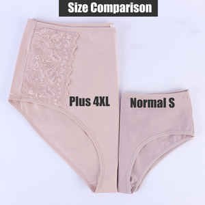 Mutandine da <span class=keywords><strong>donna</strong></span> grandi mutandine con controllo della pancia a vita alta mutandine <span class=keywords><strong>in</strong></span> cotone 3XL 4XL mutandine da <span class=keywords><strong>donna</strong></span> <span class=keywords><strong>in</strong></span> Stock - Product Image 6