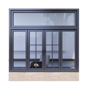 Fenêtres en verre à double vitrage en aluminium durable à isolation thermique et à haut rendement énergétique pour villa - Product Image 2